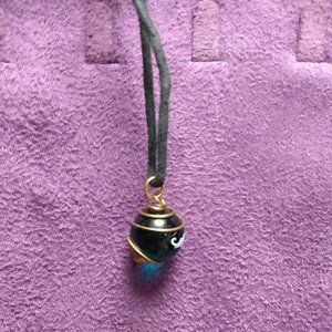 Marble Pendant on Leather Cord